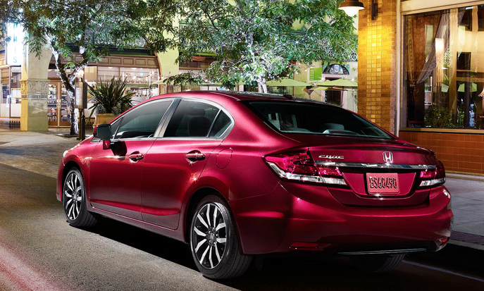 2014 Honda Civic sedan red