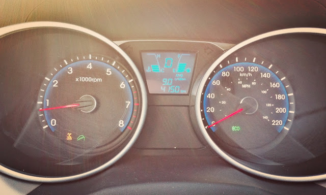 2014 Hyundai Tucson GLS AWD gauge cluster