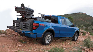 2013 Ford F-150 FX4 blue 4-wheeler