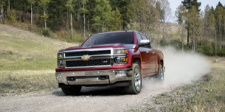 2014 Chevrolet Silverado red dirt road