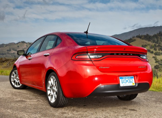 2013 Dodge Dart red rear