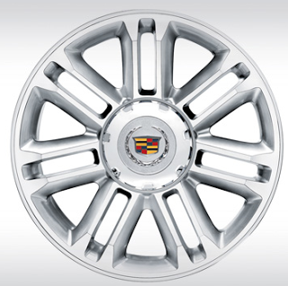 Cadillac Escalade 22-inch 7-spoke wheels machine finished