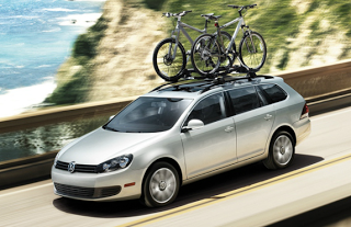 2012 Volkswagen Jetta SportWagen with bike rack