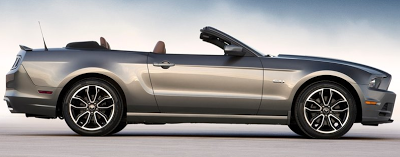 2013 Ford Mustang GT Convertible Grey profile